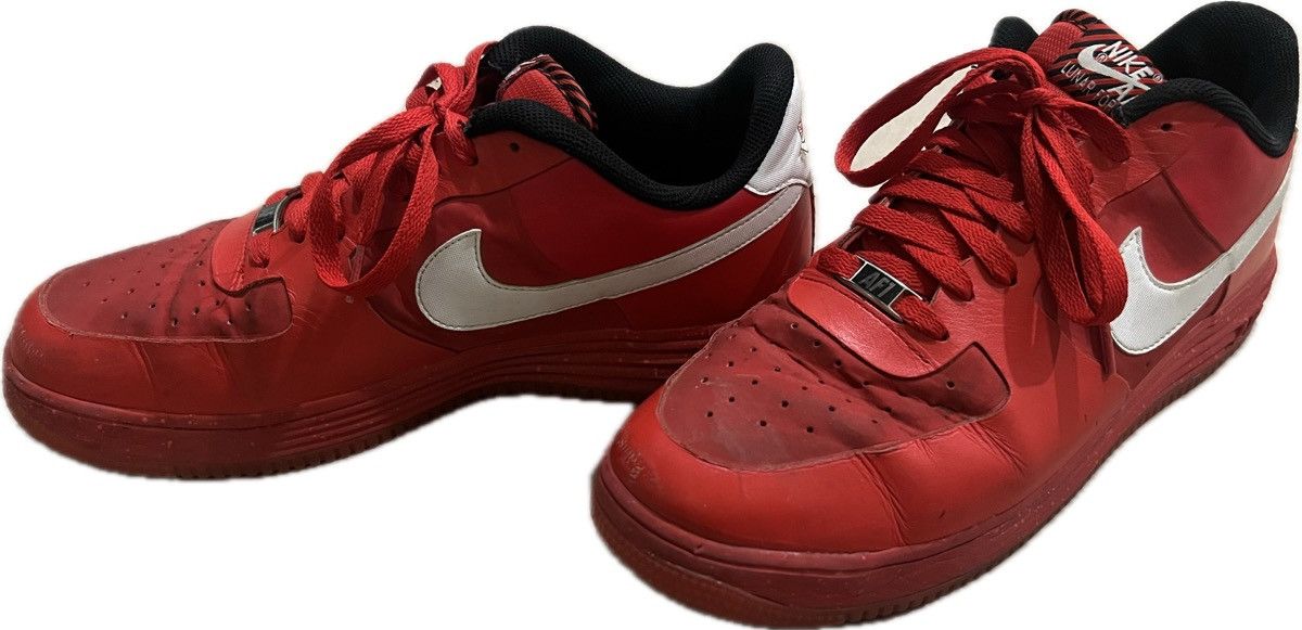 Nike [2013] Nike Lunar Force 1 "University Red" Size US 10.5 / EU 43-44 - 5 Thumbnail