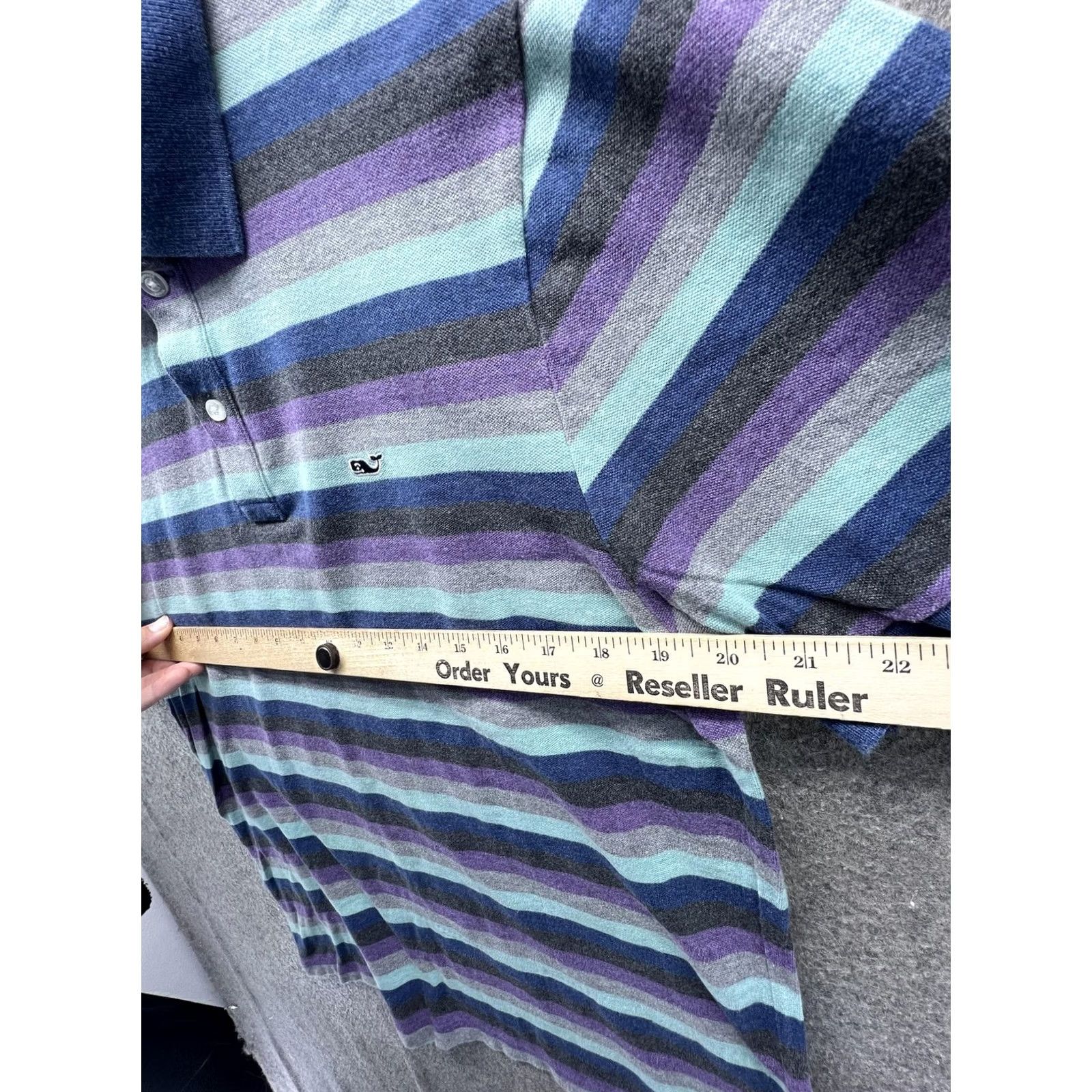 Vineyard Vines Vineyard Vines Polo Shirt Men Small Multicolor Stripe Cotton Streetwear Y2K Size US S / EU 44-46 / 1 - 3 Thumbnail