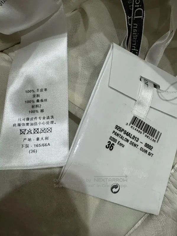 Dior Dior White Lambskin Ladies Shorts . Size 23" - 6 Thumbnail