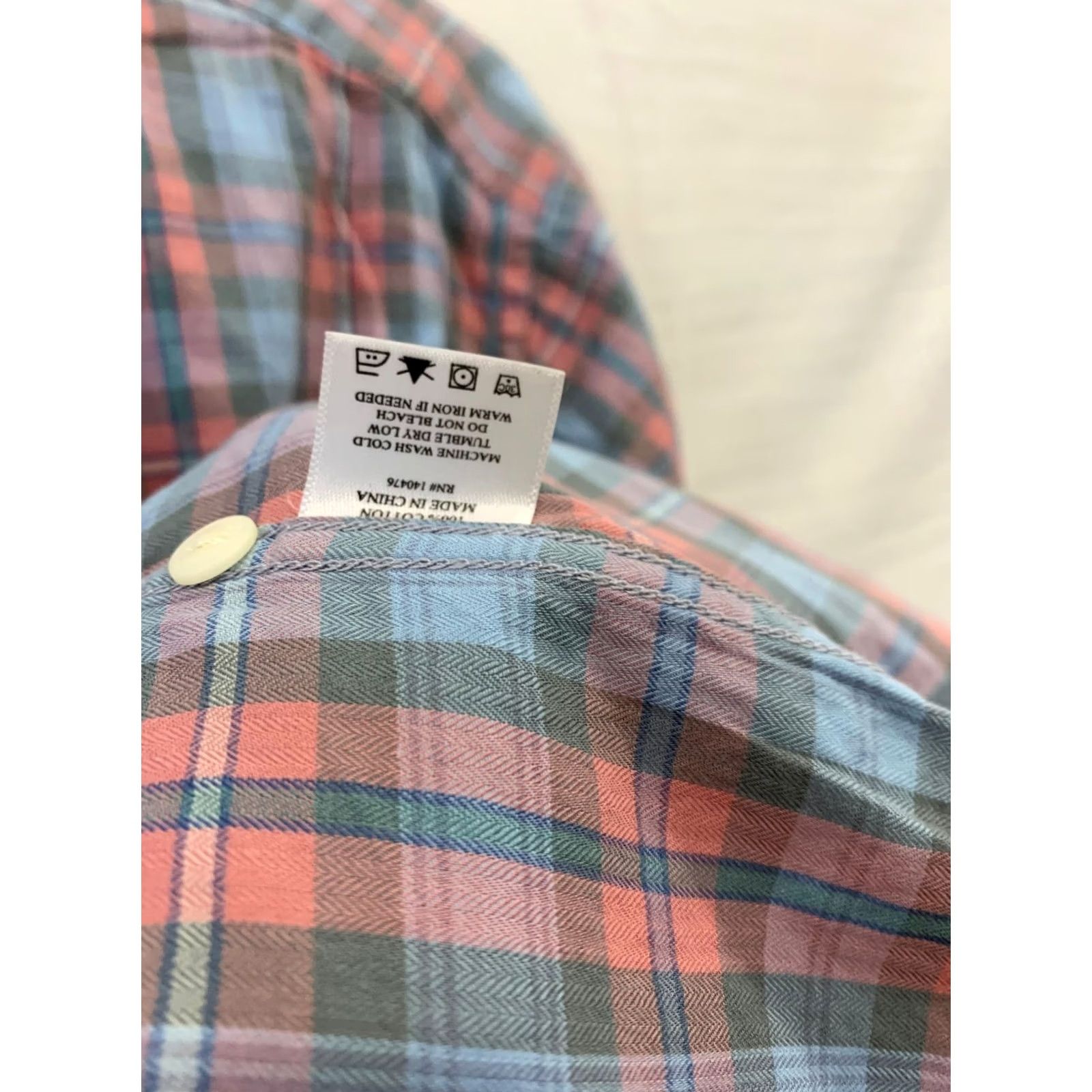 Faherty Faherty Brand Button-Down Shirt Plaid Long Sleeve Blue Pink Heritage S Mens Shirt Size US S / EU 44-46 / 1 - 4 Thumbnail