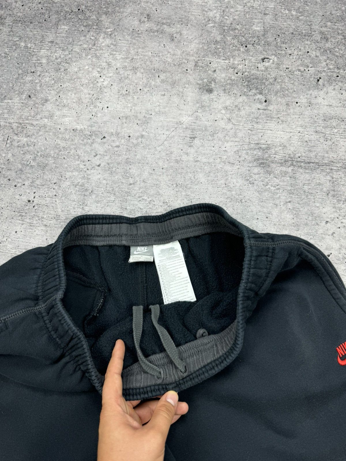 Nike × Vintage Vintage Nike Y2K Style Drill Swoosh Logo Sweatpants Pants Size US 34 / EU 50 - 9 Thumbnail
