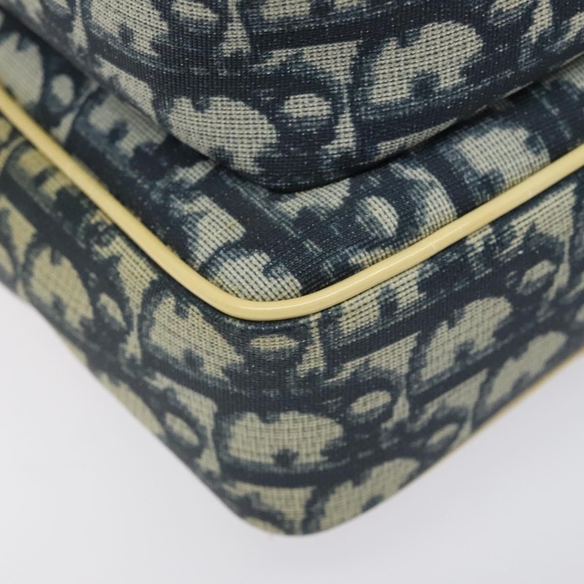 Dior DIOR Trotter Canvas Shoulder Bag Navy Gold Size ONE SIZE - 11 Thumbnail