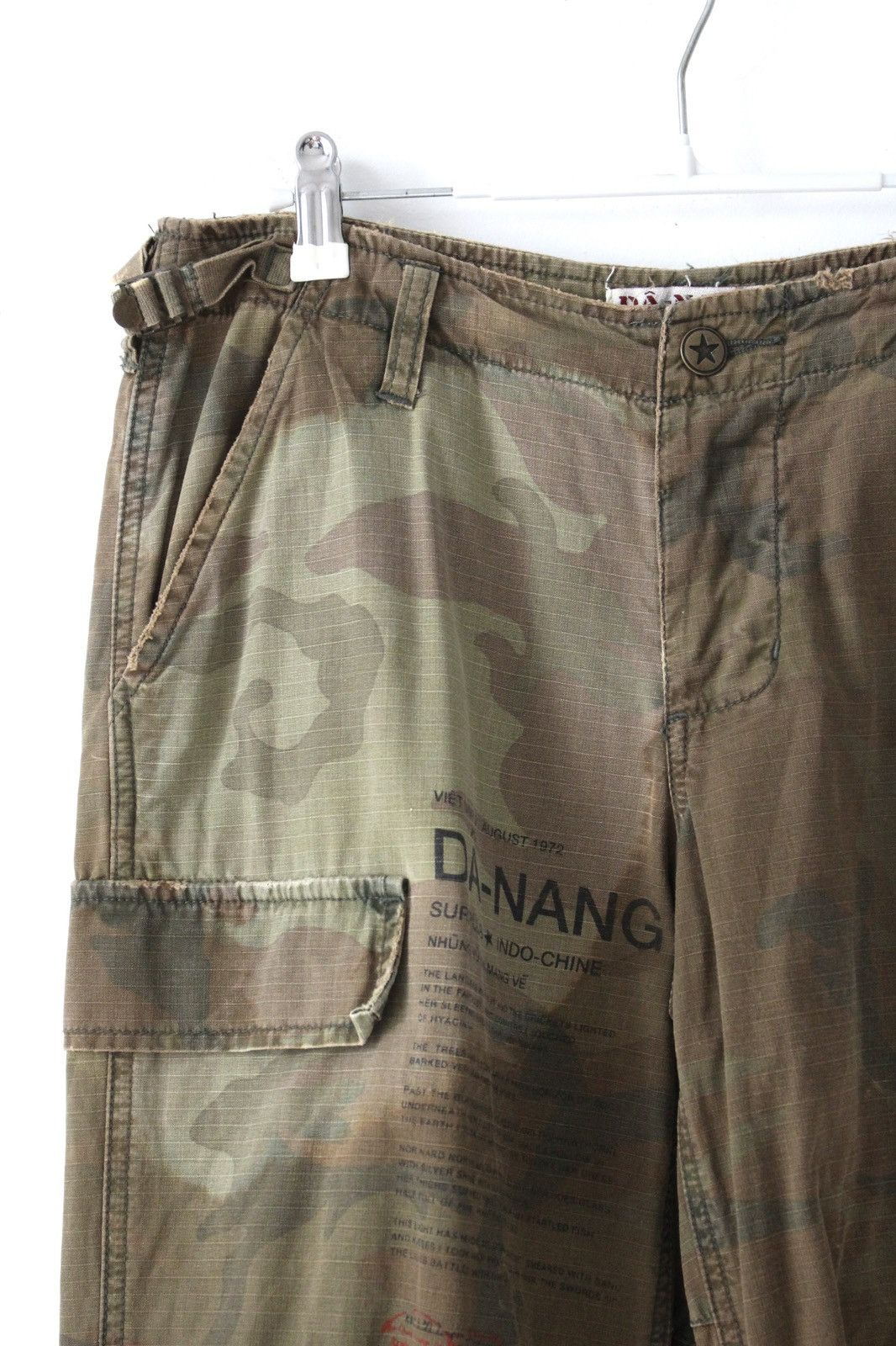 Japanese Brand 2000S DÂ-NANG CAMO DYED CARGO PANTS Size US 30 / EU 46 - 3 Thumbnail