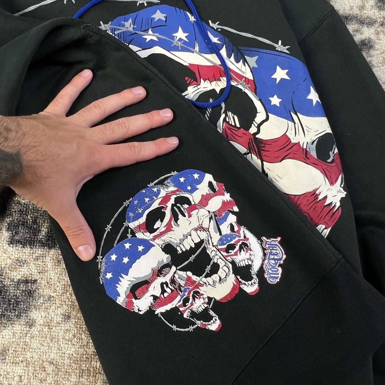 No Fear No Fear Big Skulls Logo Vintage Y2K Hoodie Affliction Style Size US L / EU 52-54 / 3 - 5 Thumbnail