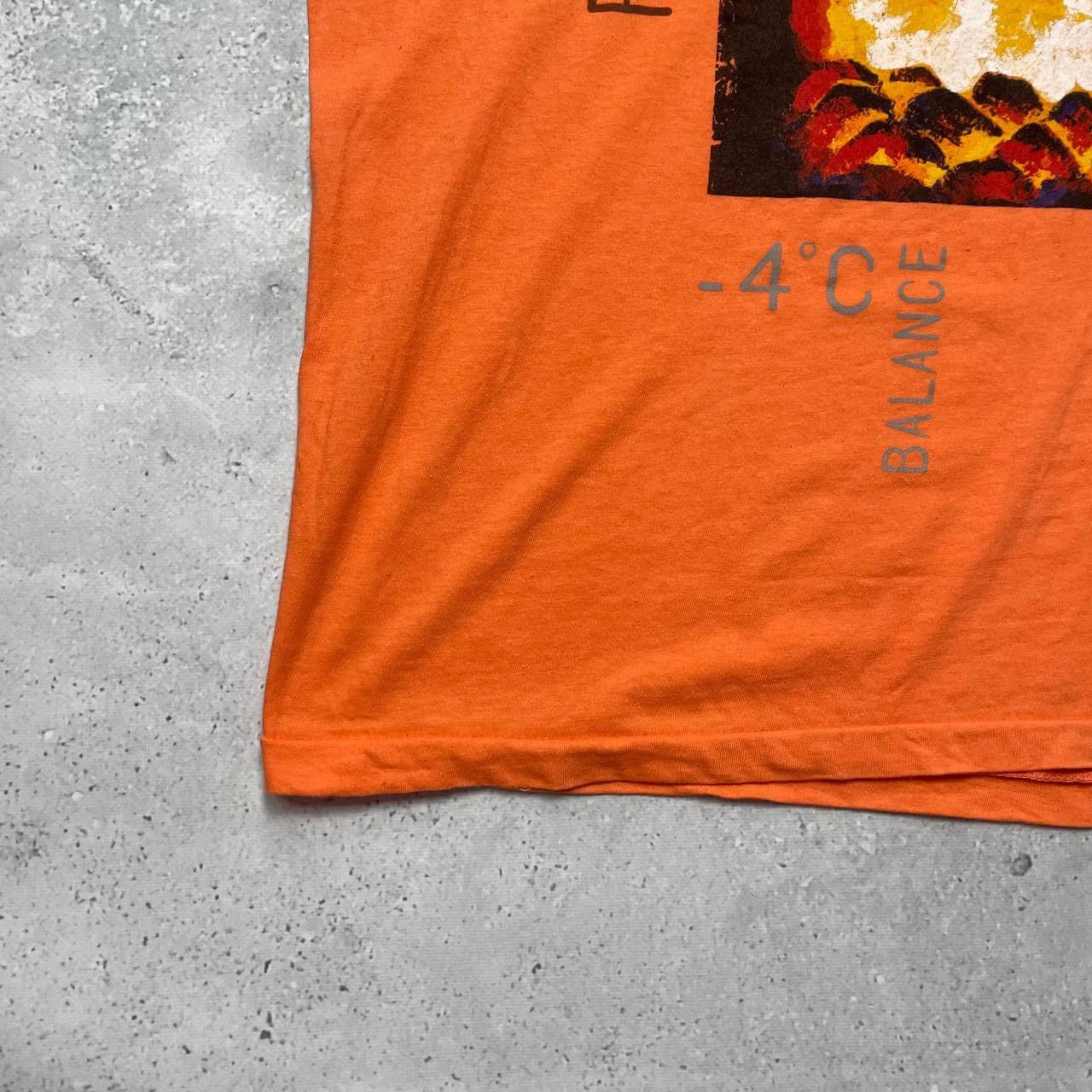 Vintage Vintage 90s Rising Heat Art T Shirt Orange Size XL Size US XL / EU 56 / 4 - 10 Thumbnail