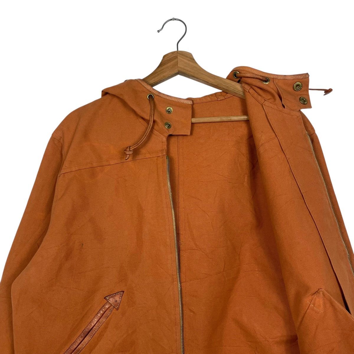 Il Bisonte Vintage IL Bisonte Duck Canvas Hooded Zipper Jacket Size US M / EU 48-50 / 2 - 11 Thumbnail