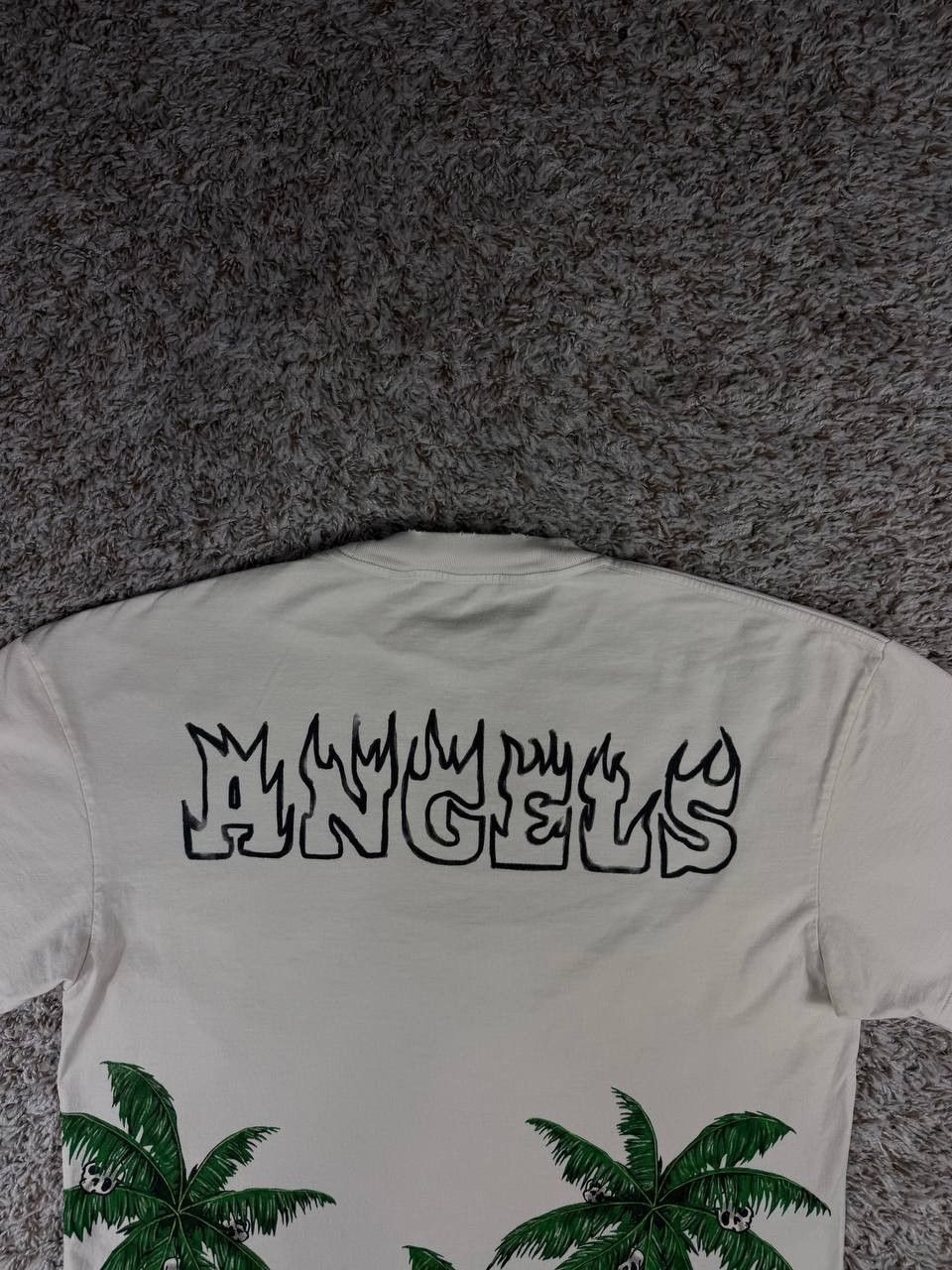 Palm Angels Palm Angels Men’s Palm and Skull White T-Shirt Size US S / EU 44-46 / 1 - 11 Thumbnail