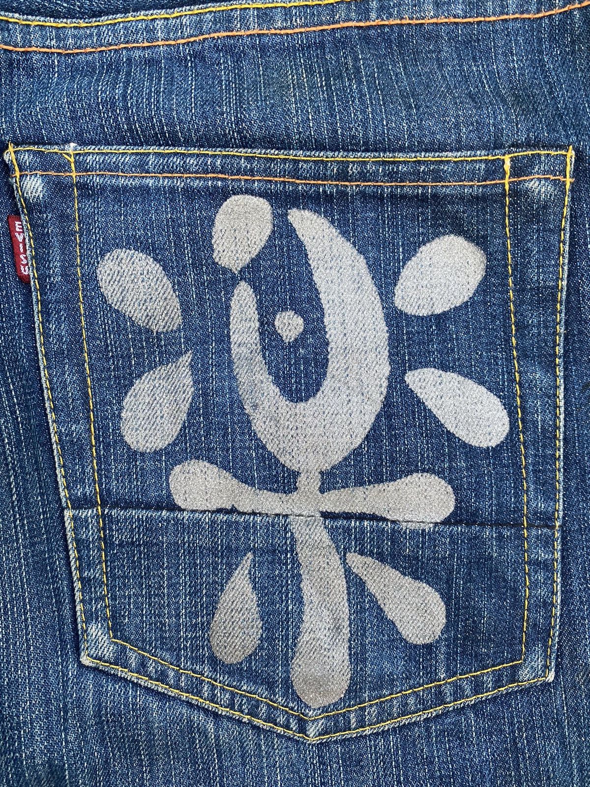 Evisu EVISU YAMANE KANJI ART LOGO JEANS Size US 34 / EU 50 - 4 Thumbnail