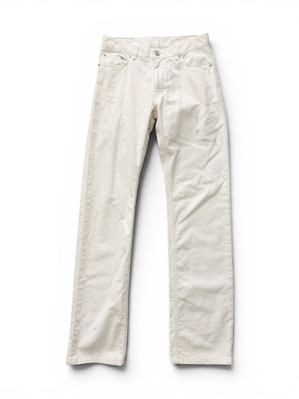 Helmut Lang 1999 Helmut Lang White Corduroy Painter Jeans Size US 30 / EU 46 - 1 Thumbnail