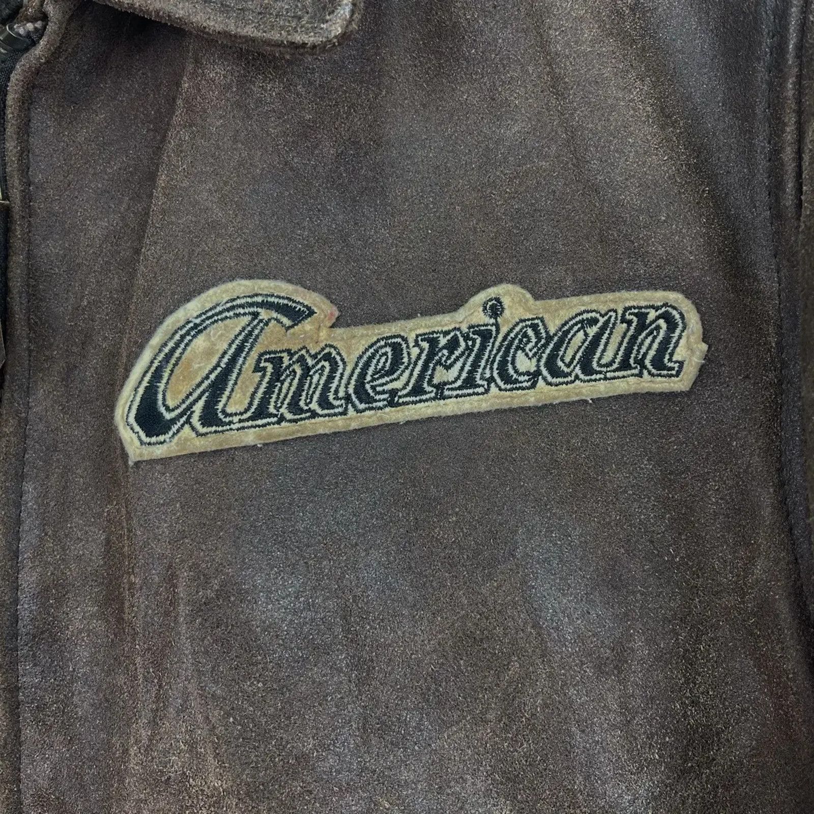 DKNY DKNY Jeans Leather Bomber Jacket American Motor Patches Sz S Size US S / EU 44-46 / 1 - 8 Thumbnail