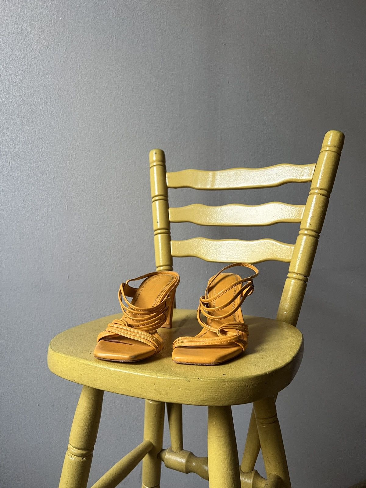 Sandro Sandro Paris Faye Yellow Open Heels Size US 8 / IT 38 - 11 Thumbnail