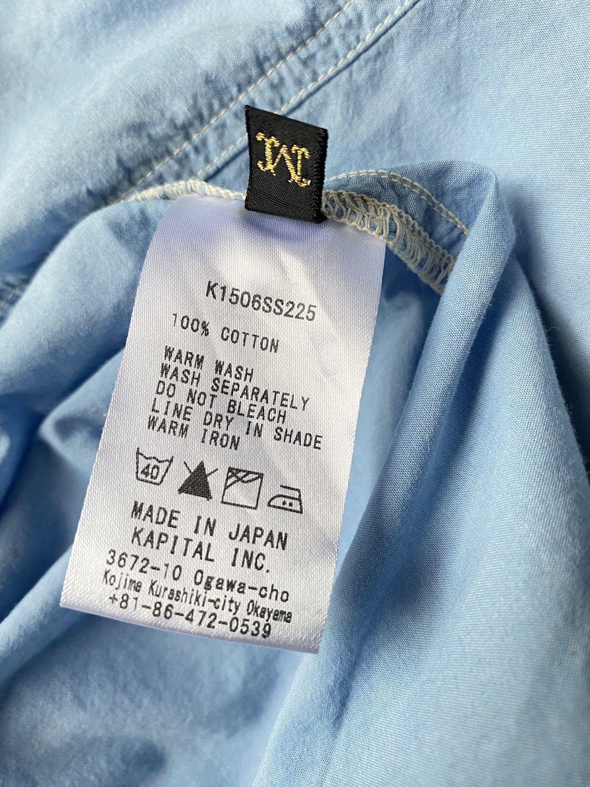 Kapital KAPITAL short-sleeves blue shirt Size US M / EU 48-50 / 2 - 8 Thumbnail