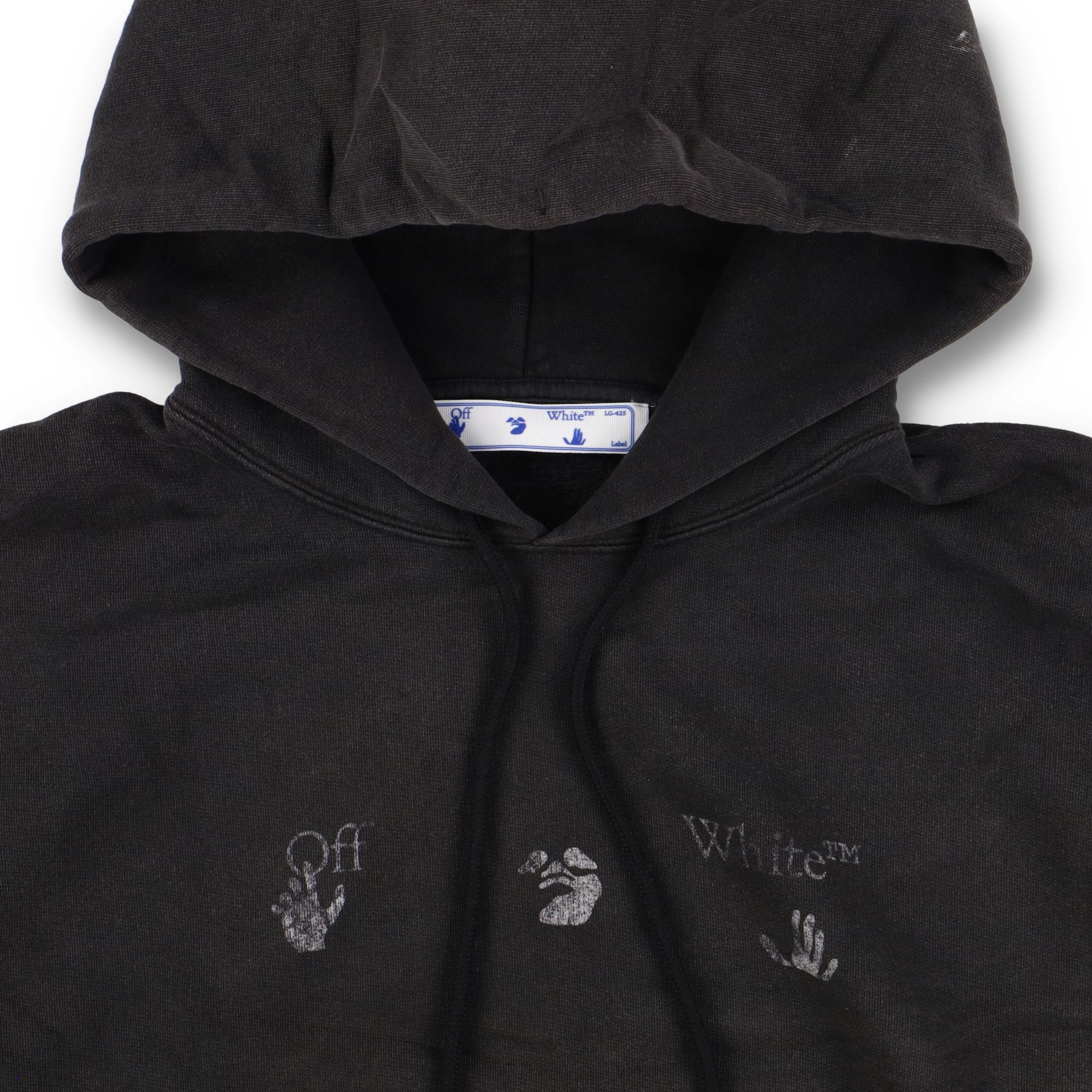 Off-White Vintage Black Big Logo Oversized Skate Hoodie Size US L / EU 52-54 / 3 - 6 Thumbnail