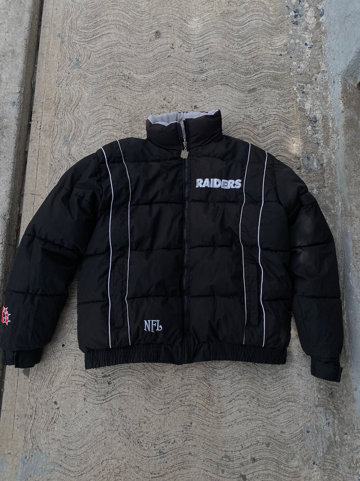 NFL Raiders Oakland Goose Feather Jacket Size US XL / EU 56 / 4 - 1 Thumbnail