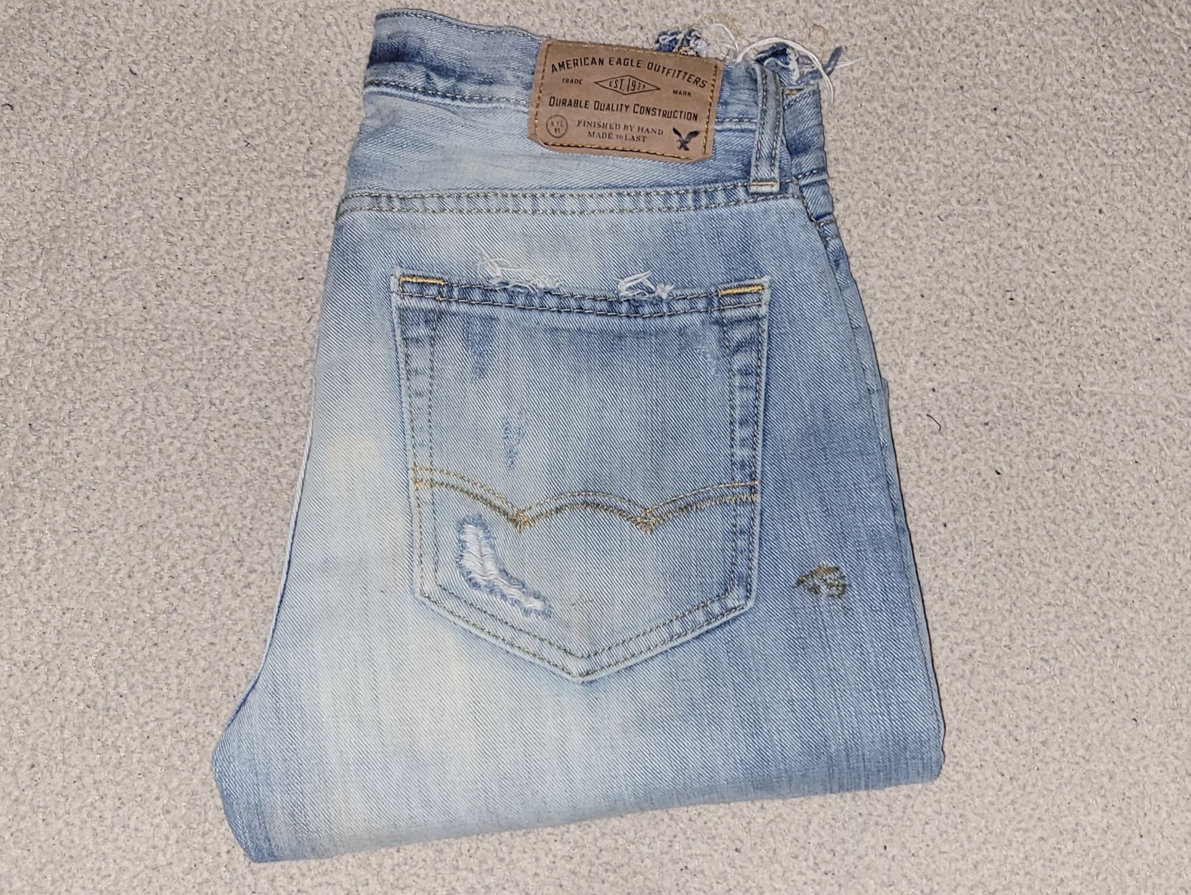 American Eagle Outfitters American Eagle Lightwashed Denim Jean's Size US 29 - 4 Thumbnail