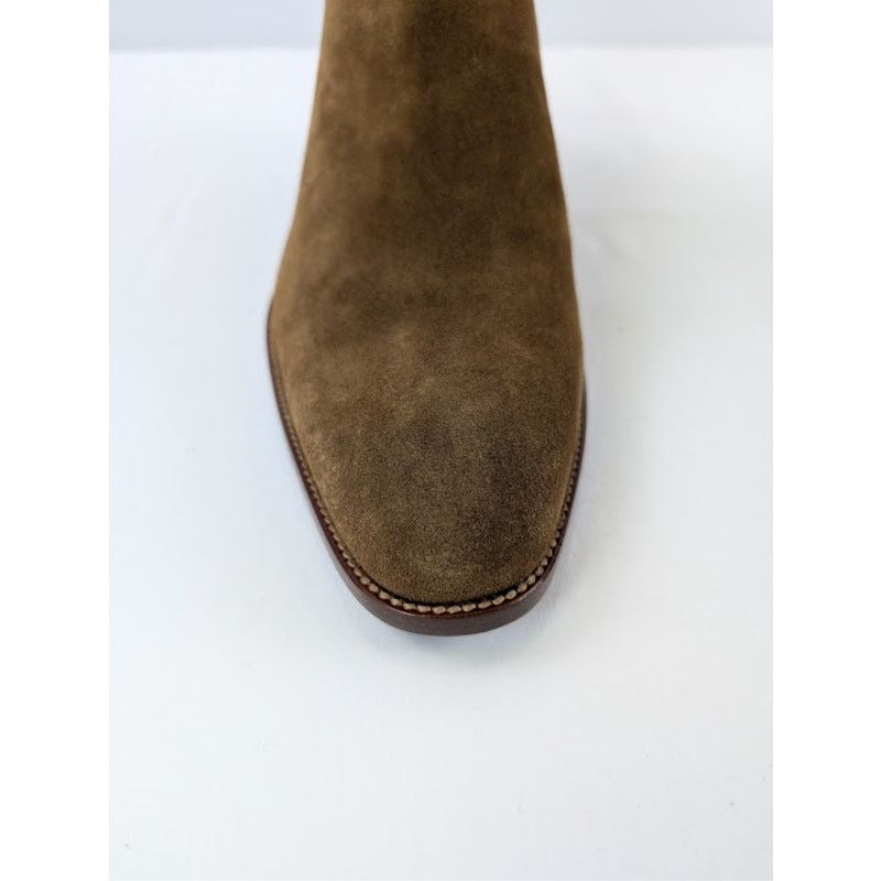 Saint Laurent Paris o1rshd1 Leather Gorain Florence Horsebit Loafer Boots Brown Size US 9 / EU 42 - 17 Thumbnail