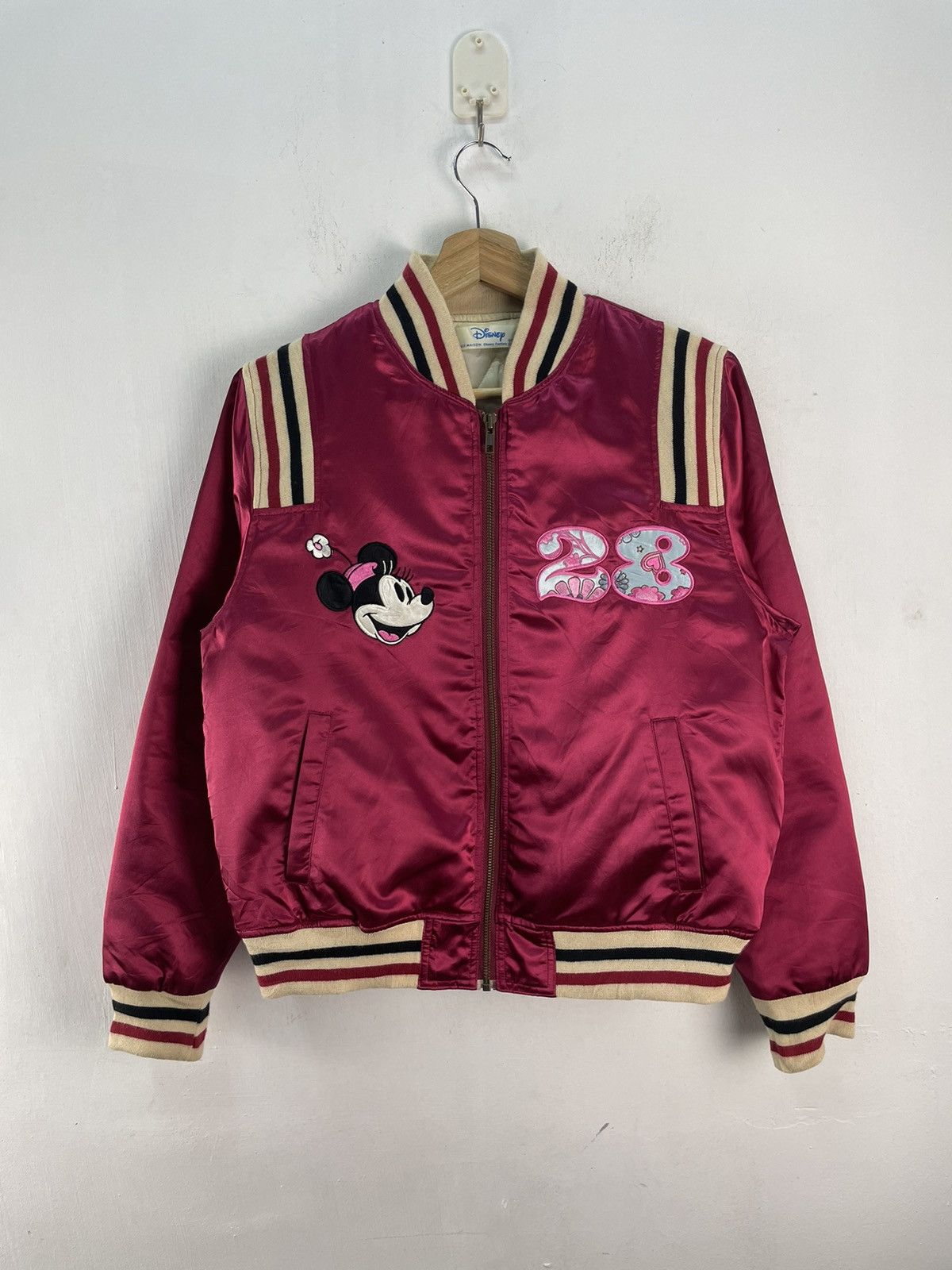 Disney Vintage Mickey Mouse Satin Bomber Varsity Jacket Size US M / EU 48-50 / 2 - 1 Thumbnail
