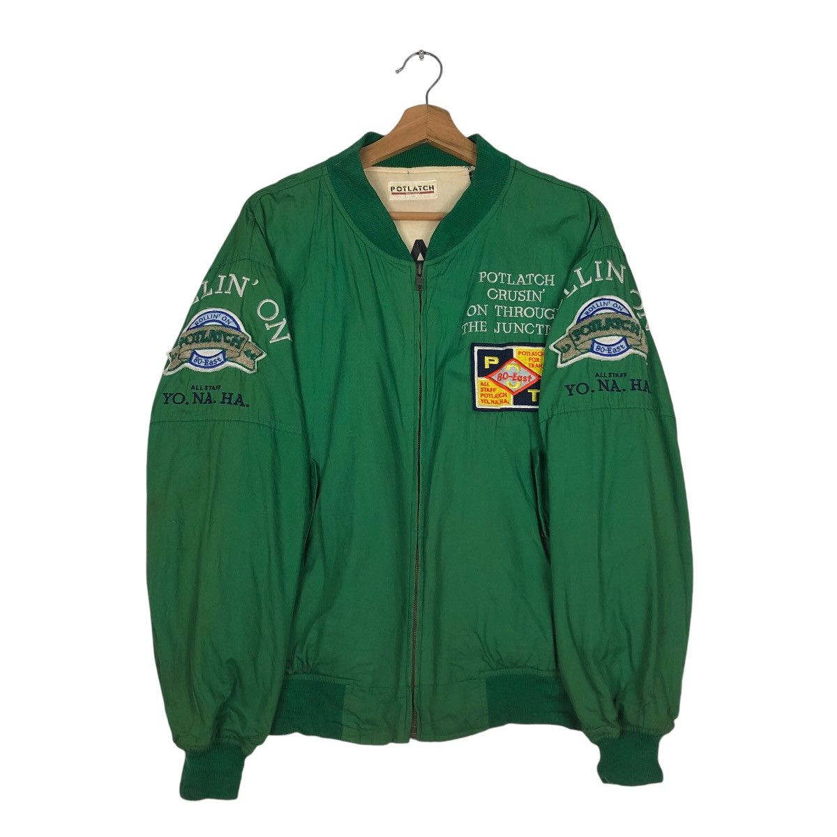 Hysteric Glamour 📌Riot Riot Vintage Bomber Jacket Full Patches Potlatch Size US M / EU 48-50 / 2 - 12 Thumbnail