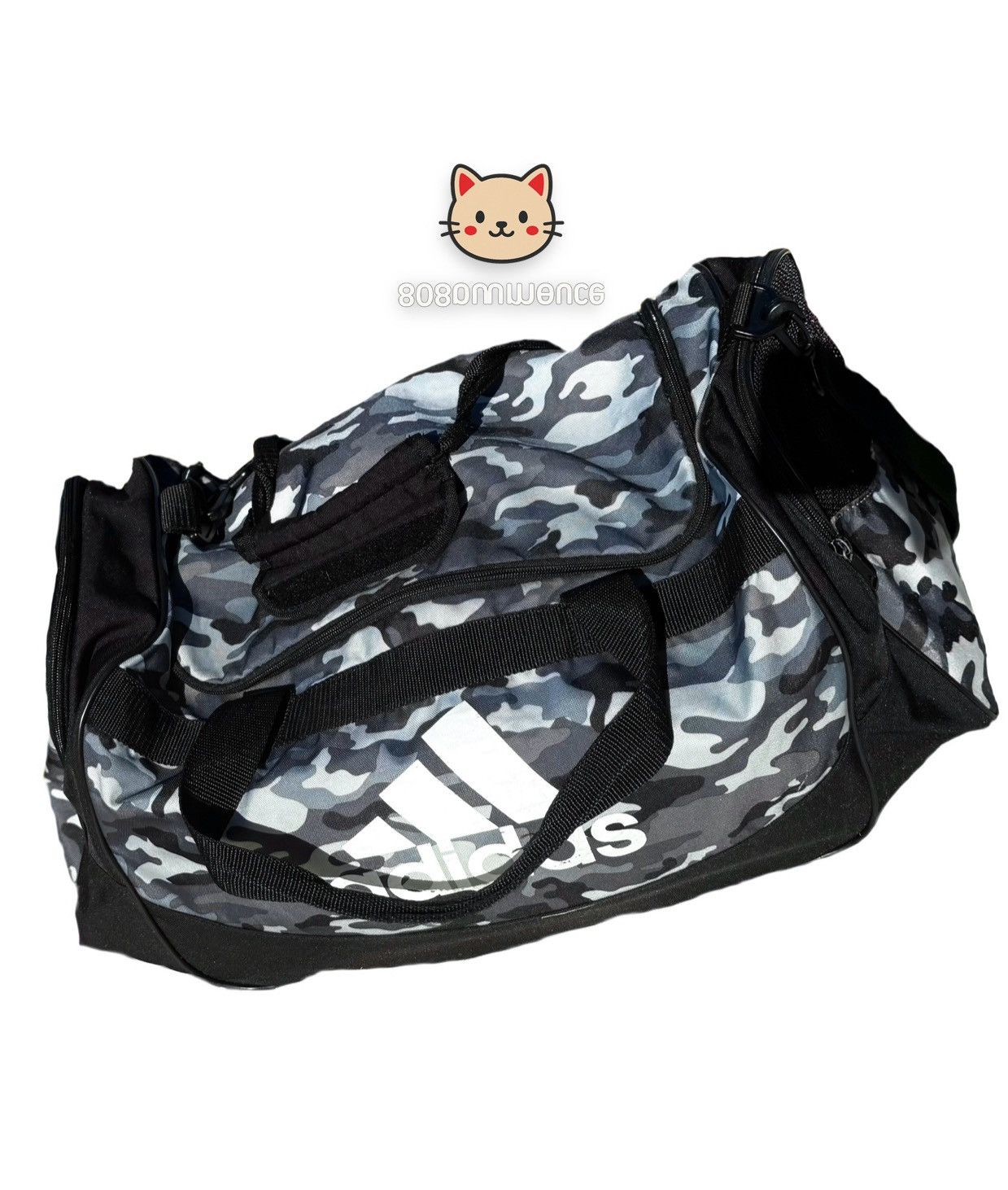 Adidas Adidas Duffle Bag Gym Travel Carry On Athletic Snow Camo Size ONE SIZE - 1 Thumbnail