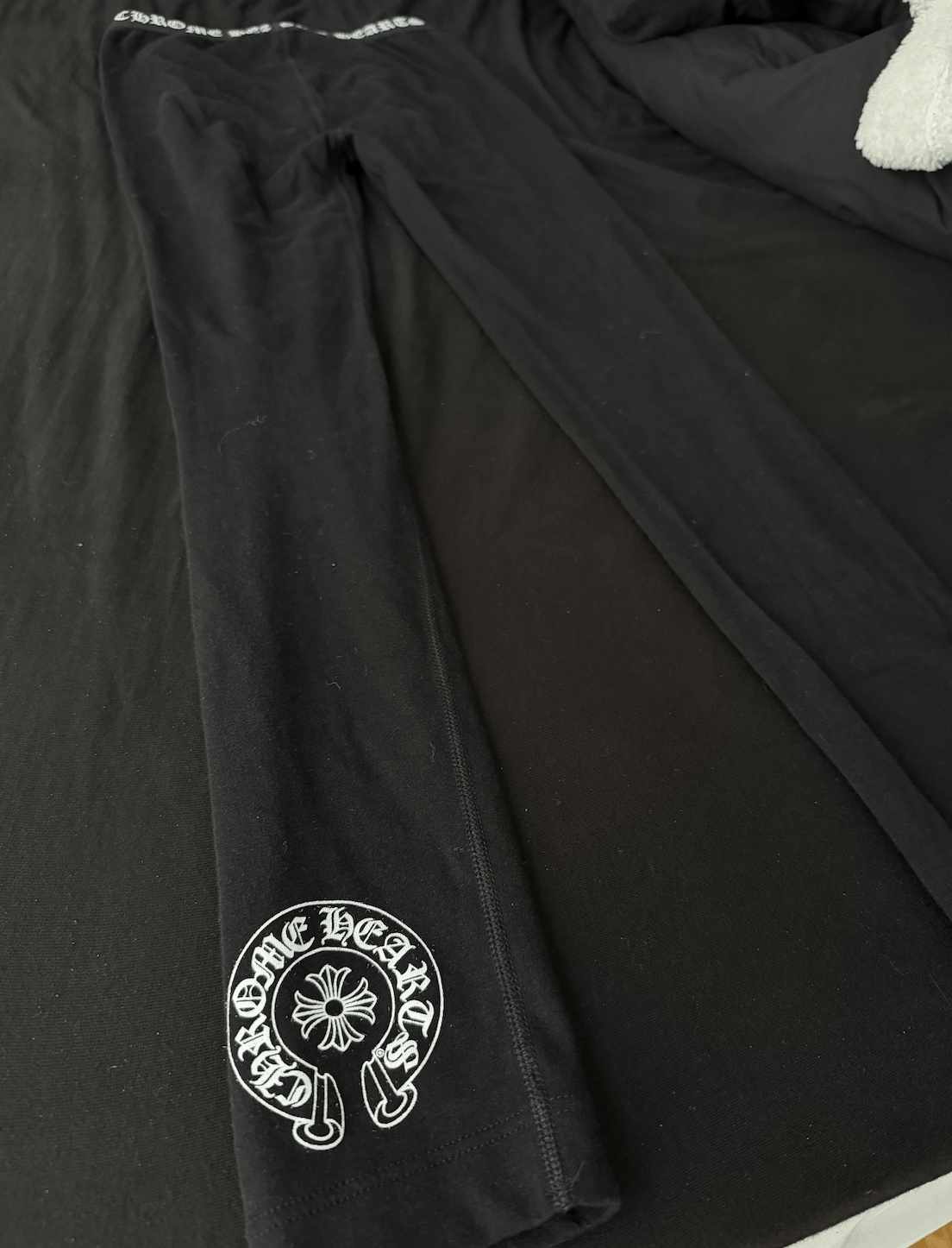 Chrome Hearts Black Chrome Hearts Horseshoe Logo leggings, Sz small Size 26" / US 2 / IT 38 - 2 Thumbnail