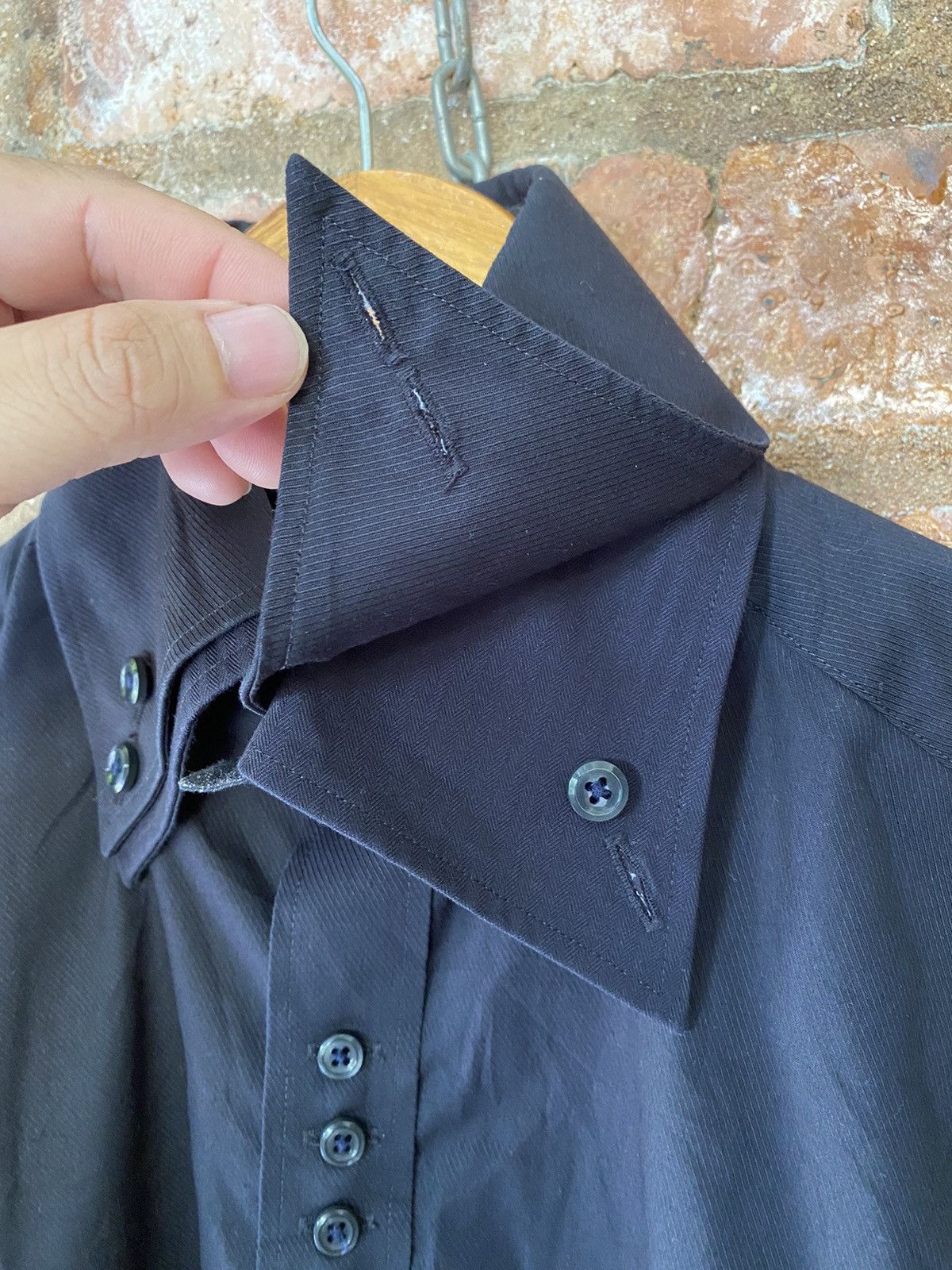 Tete Homme 2000s Tete Homme black vampire double collar multi button Size US M / EU 48-50 / 2 - 10 Thumbnail