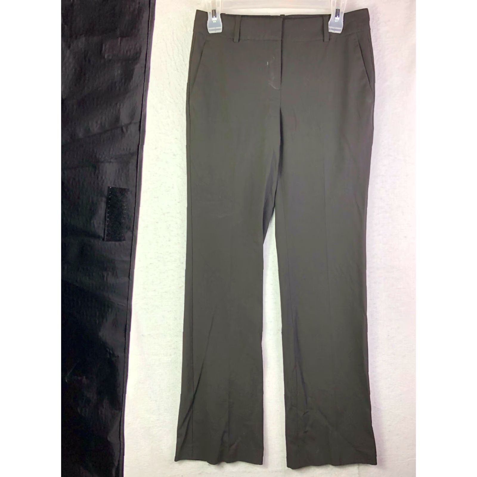 Ann Taylor Ann Taylor Ann Fit Black Slacks Dress Pants Womens Size 0 Polyester Rayon Spandex Slim Straight Leg Vintage No (if allowed) Size 25" / US 0 / IT 36 - 2 Thumbnail