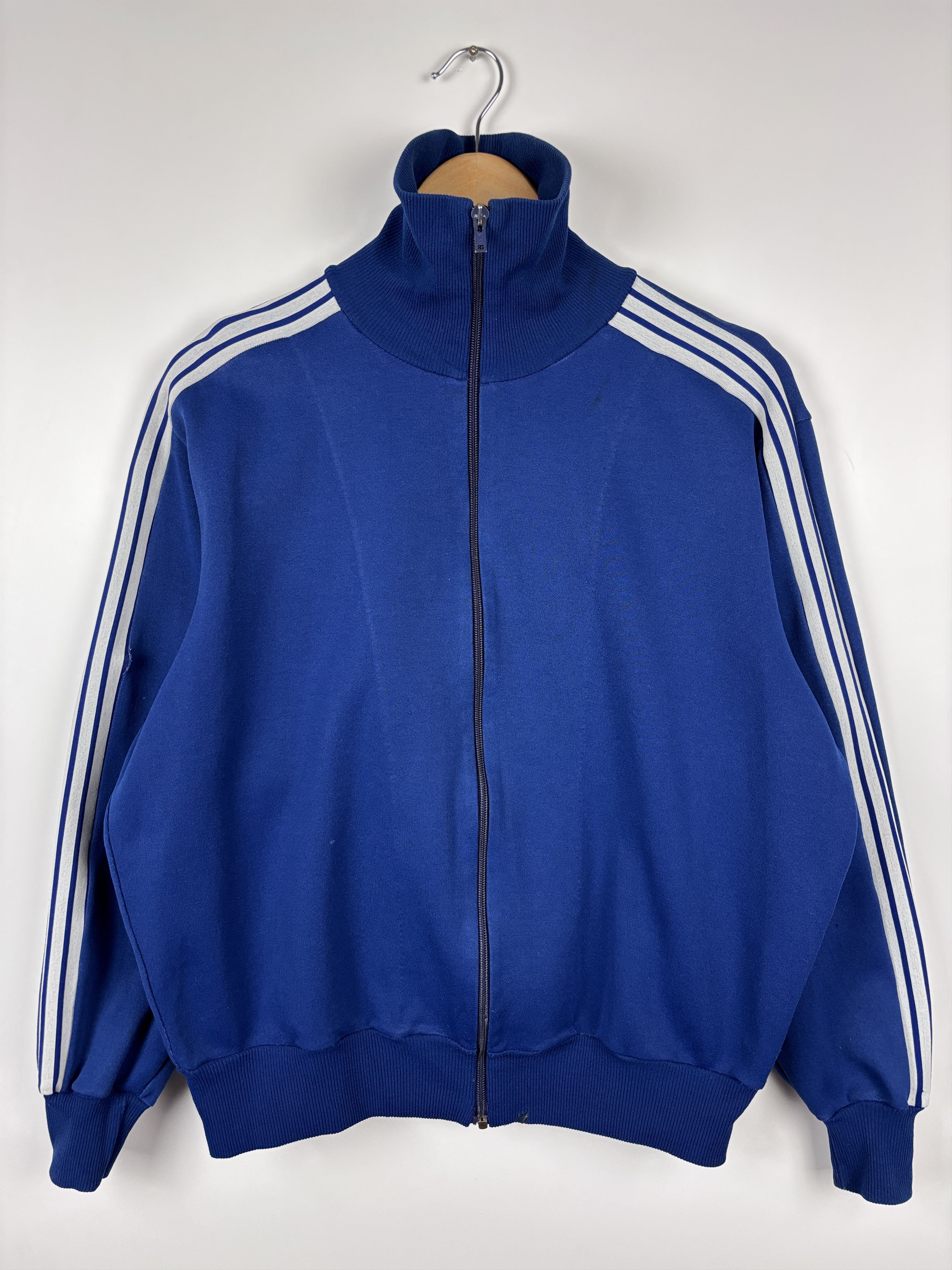 Adidas × Vintage 80s Adidas Track Jacket Made in West Germany Womens Sz 4 ~L Size L / US 10 / IT 46 - 1 Thumbnail