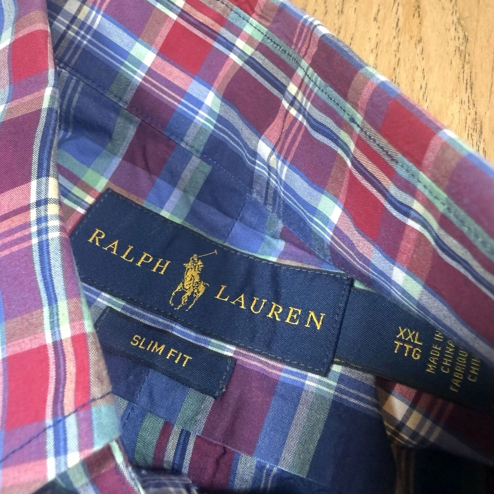 Polo Ralph Lauren Polo Ralph Lauren Button-Up Shirt Mens XXL Slim Fit Plaid Long Sleeve Multicolor 2XL Slimming Regular Men’s Size US XXL / EU 58 / 5 - 3 Thumbnail