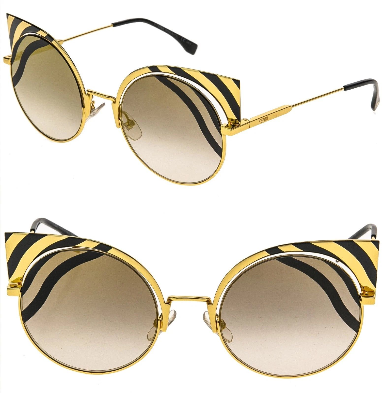 Fendi FENDI FF0215 HYPNOSHINE 0215 Gold Mirrored Black 