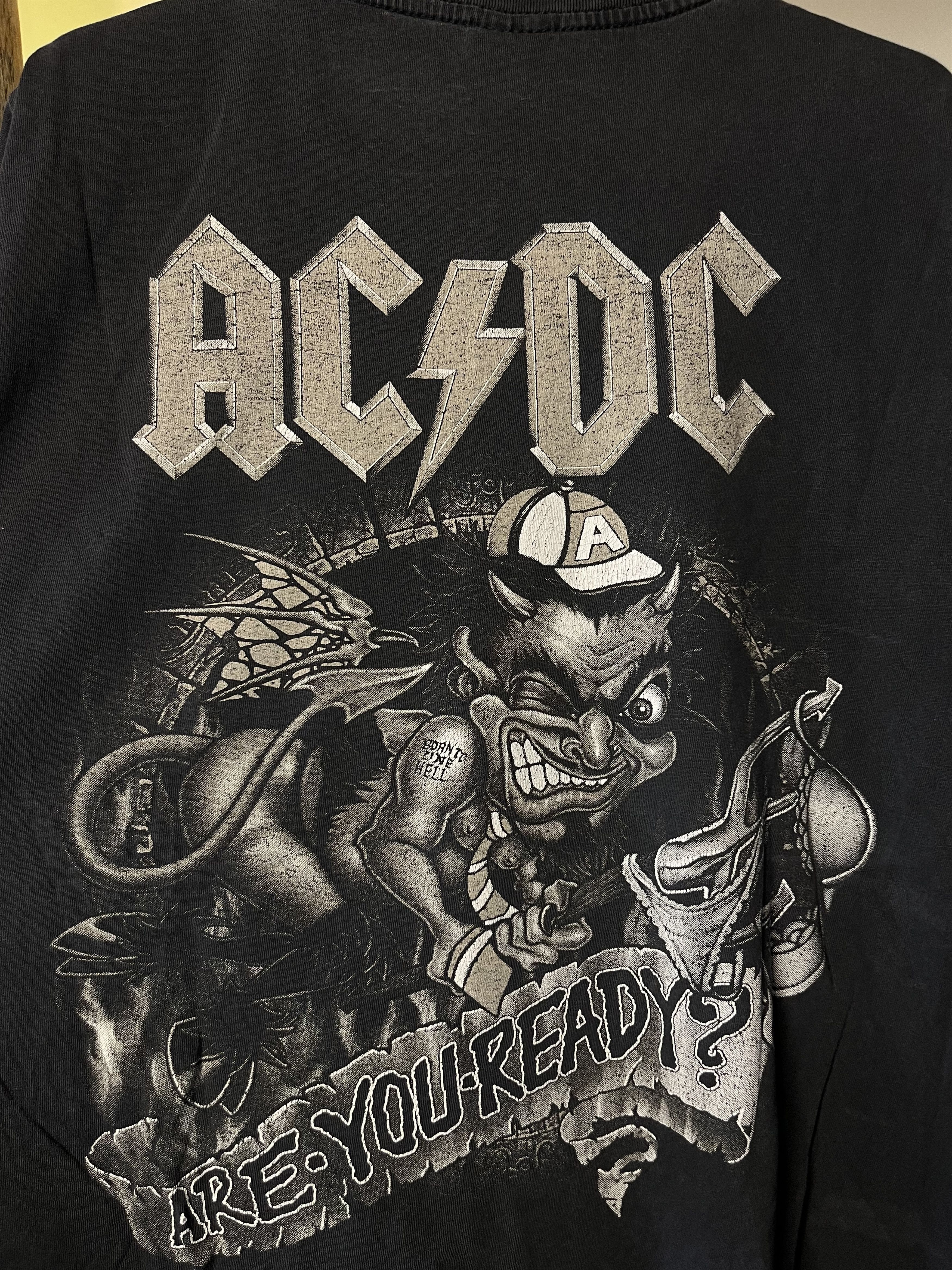 AC/DC × Vintage 90s AC/DC "Are You Ready?" Size US XL / EU 56 / 4 - 8 Thumbnail