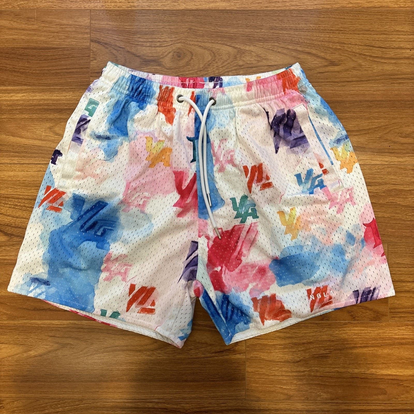 YoungLA Young La Shorts Size Medium Colorful Shorts New Conditions Size 33" - 1 Thumbnail