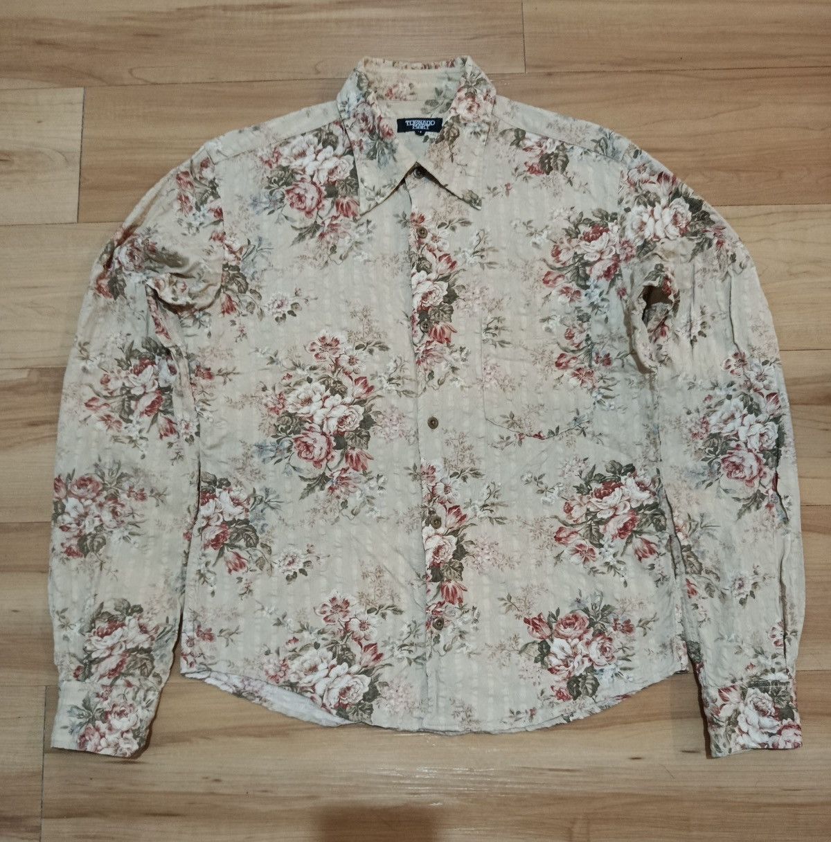 Tornado mart floral bloom shirt