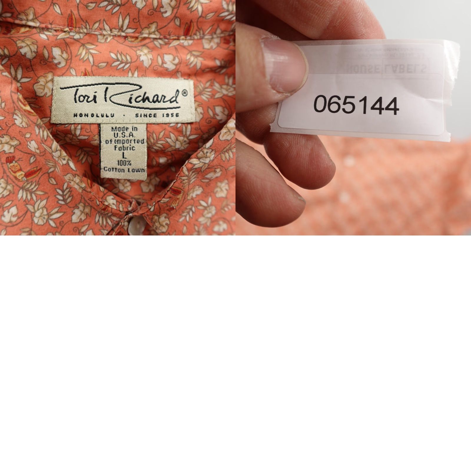 Tori Richard Tori Richard Shirt Mens XL Orange Floral Hawaiian Camp Button-Up Tropical Beach Casual Mens Size US XL / EU 56 / 4 - 8 Thumbnail