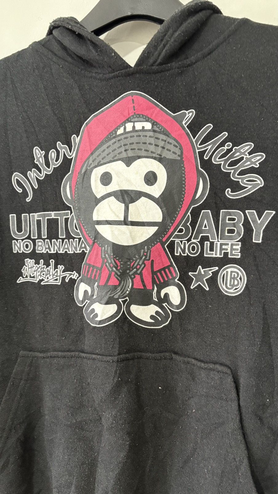 Japanese Brand Uittg baby cafe hoodie no banana no life Size US M / EU 48-50 / 2 - 2 Thumbnail