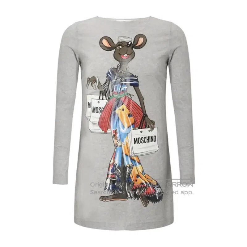 Moschino Moschino Long Sleeve Graphic T-Shirt for Women . Size XS / US 0-2 / IT 36-38 - 1 Thumbnail