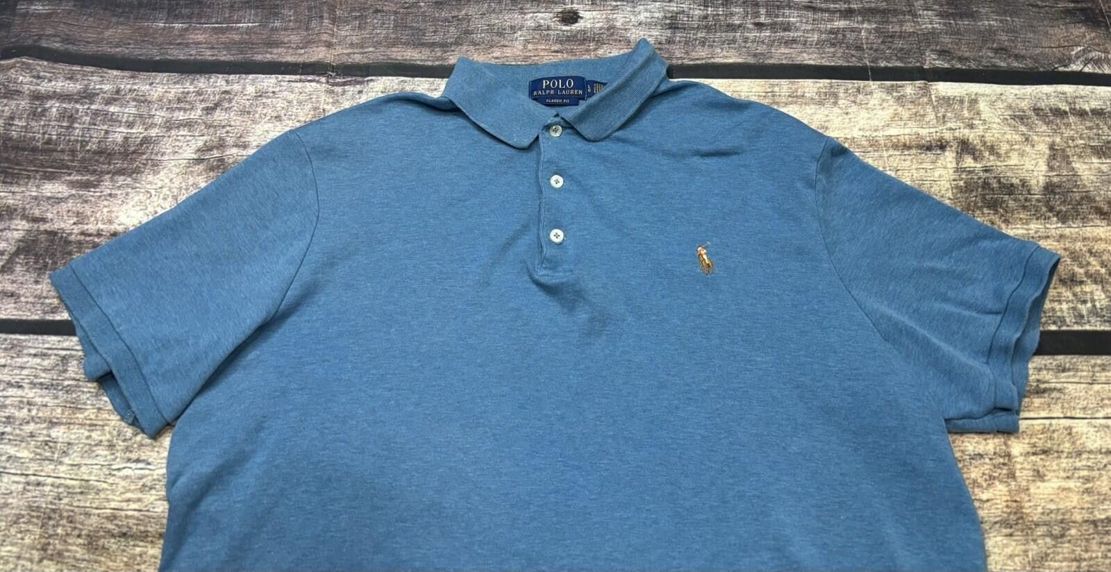 Polo Ralph Lauren Polo Ralph Lauren Shirt Mens Large Classic Fit Blue Cotton Size US L / EU 52-54 / 3 - 4 Thumbnail
