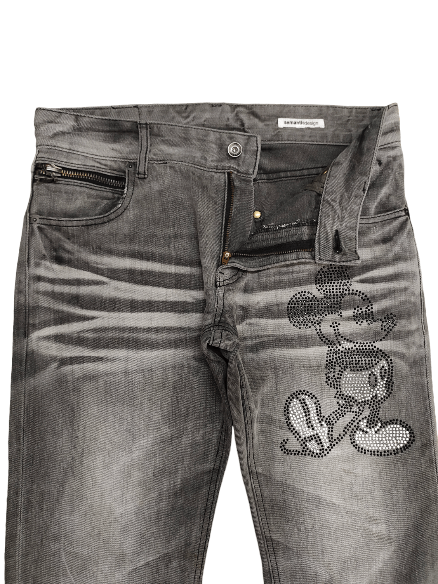 semanticdesign Semantic Design X Disney Mickey Mouse Jeans Release Hem Size US 32 / EU 48 - 10 Thumbnail