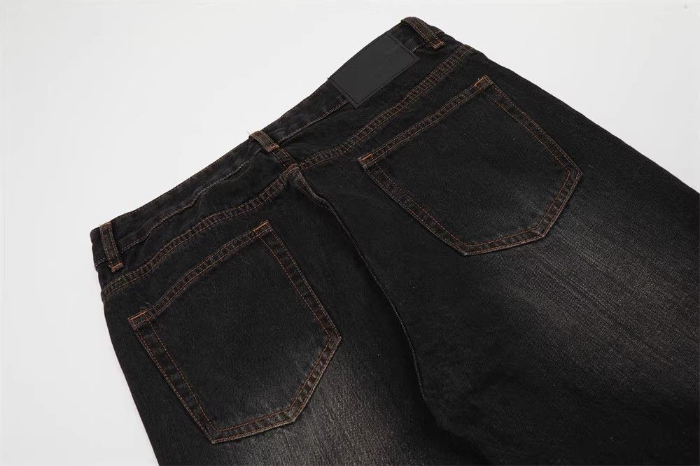 Japanese Brand × Jean Men's hippie loose contrast wash bootcut jeans Size US 34 / EU 50 - 4 Thumbnail