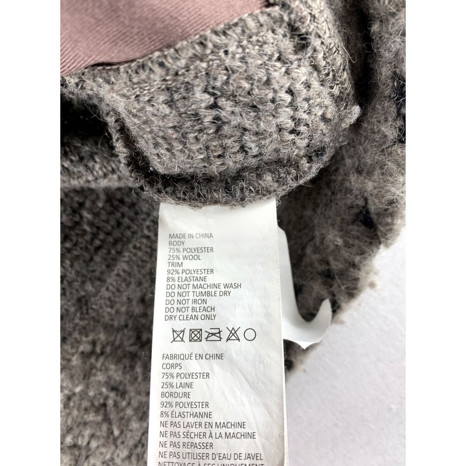 Prana prAna Sweater Womens M Gray Knit Women Turtleneck Long Sleeve Wool Blend Size M / US 6-8 / IT 42-44 - 4 Thumbnail