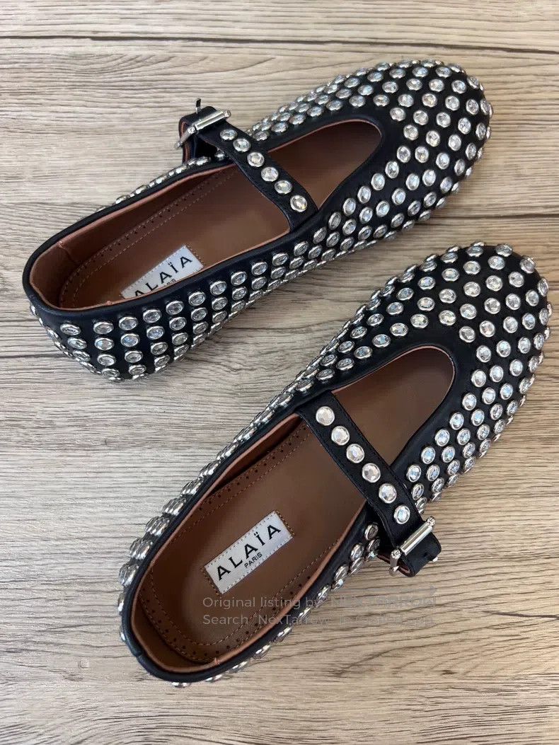 Alaia Alaia Black Trim Women's Ballet Dance Shoes Size US 5.5 / IT 35.5 - 4 Thumbnail
