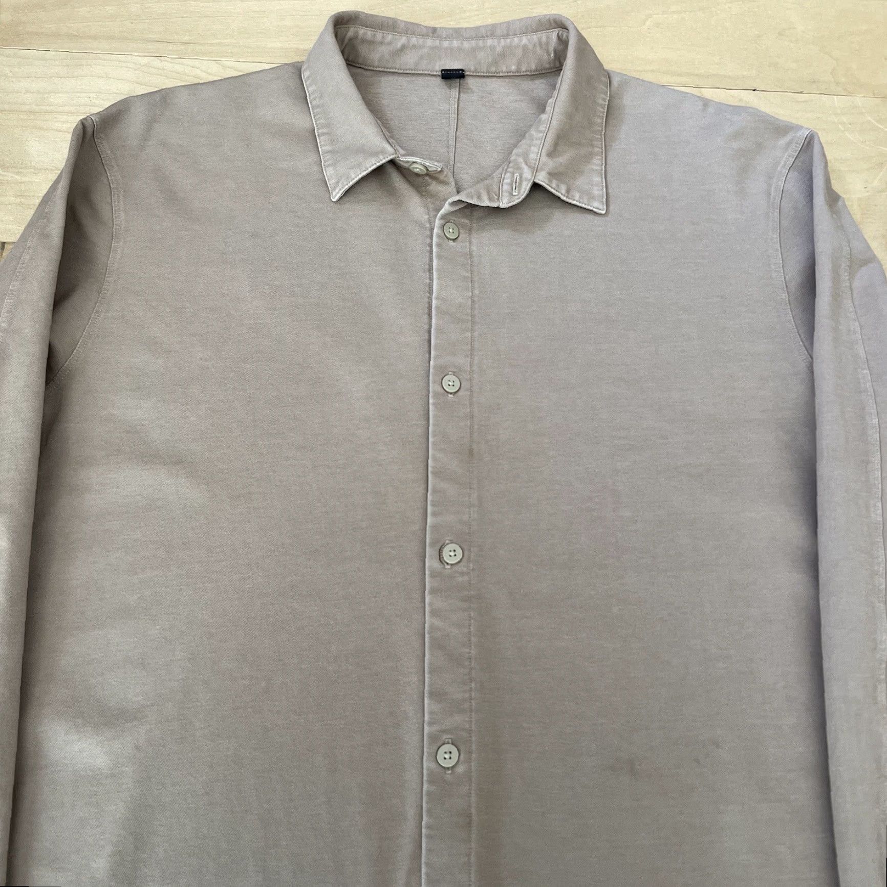 Lululemon Lululemon Button Down Shirt XL Brown Lightweight Cotton Workwear Mens Regular Long Sleeve Button-Up Tie-Dye? (Note: No new info; reorder for clarity) Size US XL / EU 56 / 4 - 3 Thumbnail