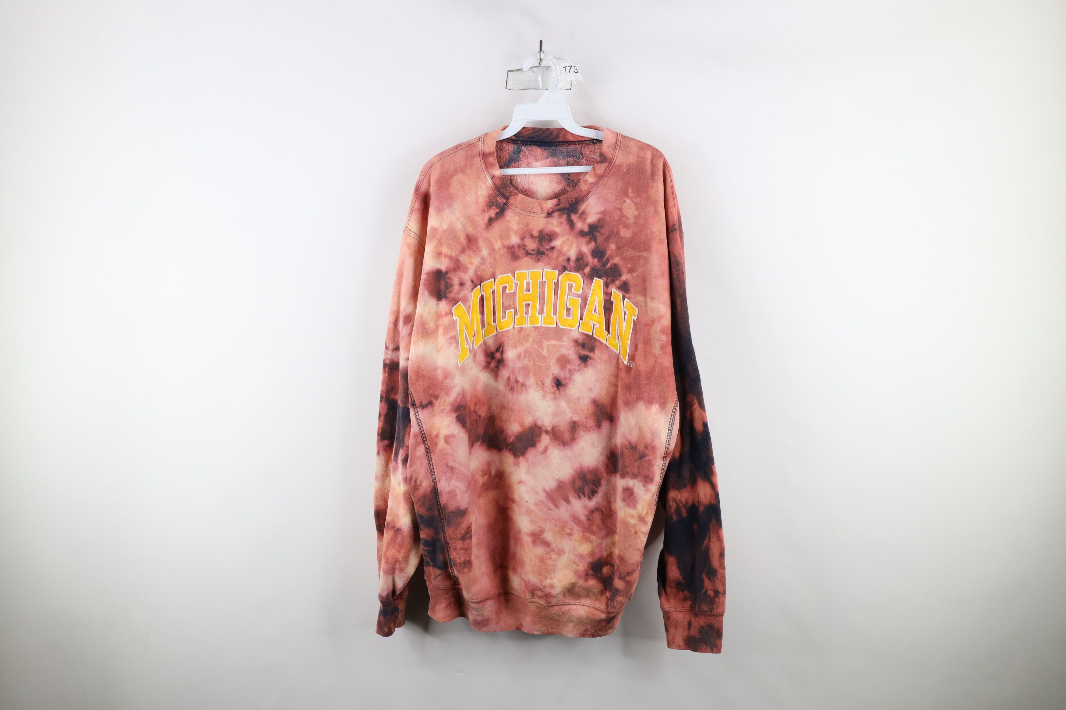 Vintage Vintage 90s Wash University of Michigan Crewneck Sweatshirt Size US XXL / EU 58 / 5 - 1 Thumbnail