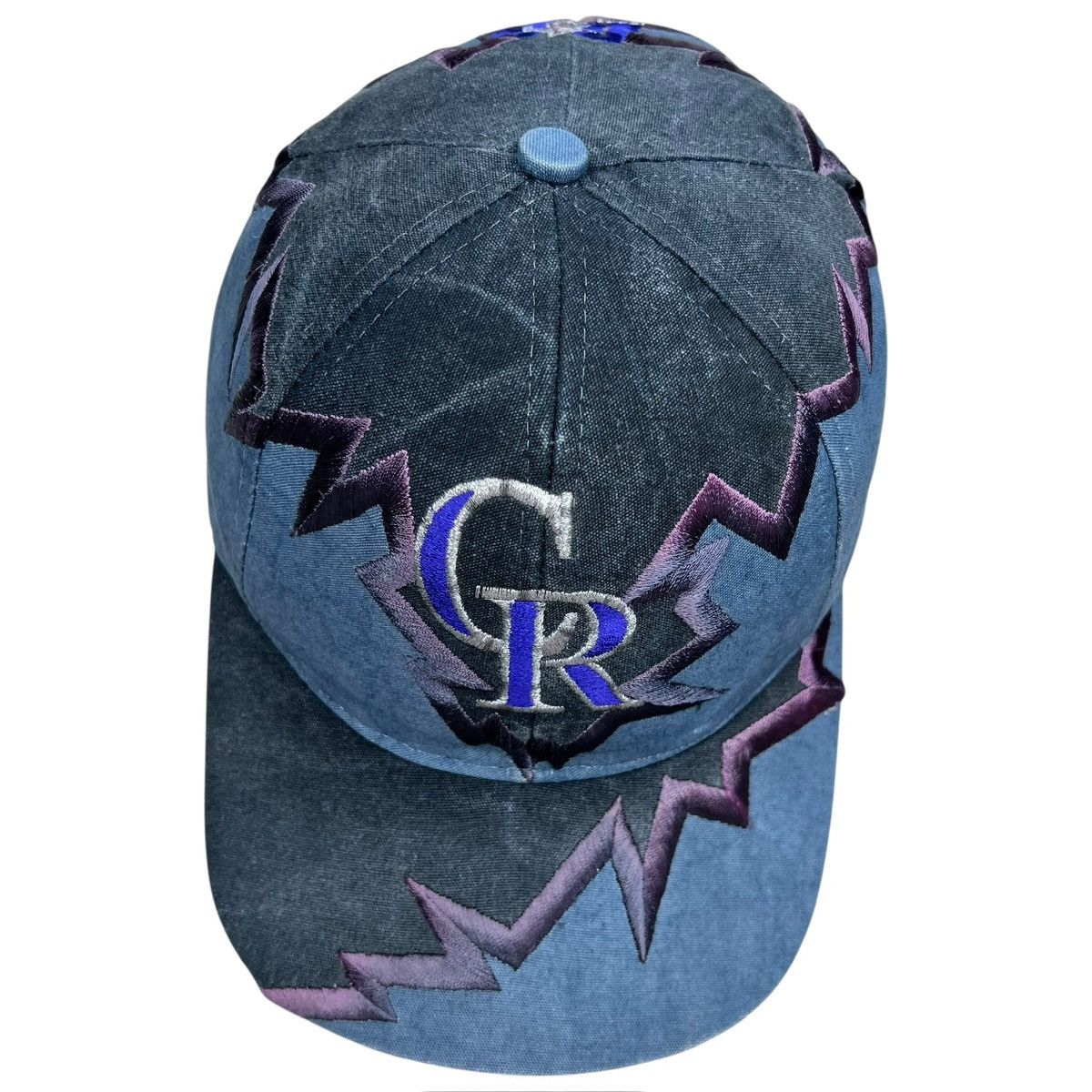Drew Pearson Vtg 1990s MLB Colorado Rockies Drew Pearson Jagged Edge Hat Size ONE SIZE - 7 Thumbnail