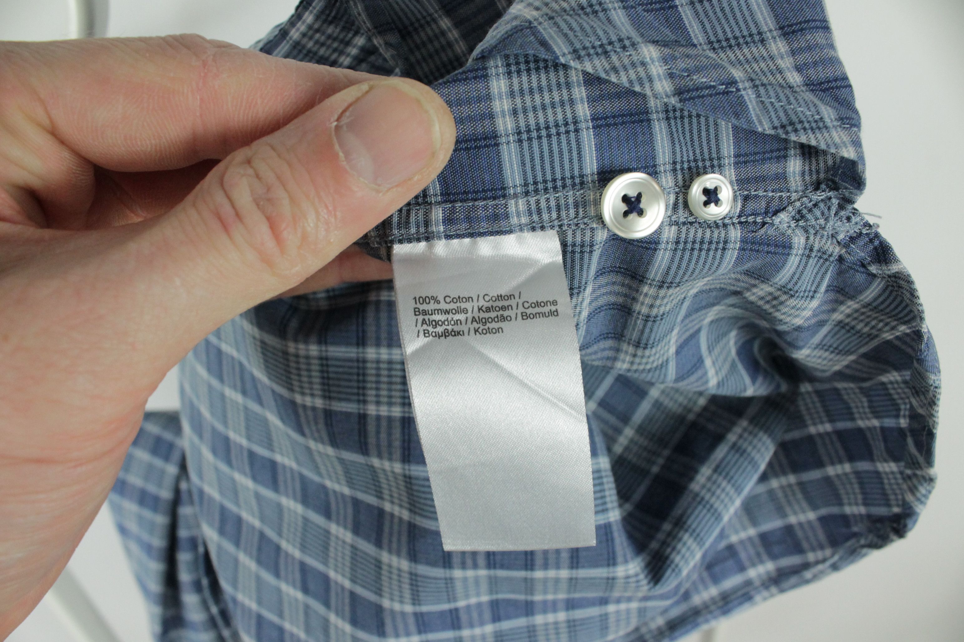 Lacoste Lacoste Regular Fit Checkered Blue Casual Shirt Mens Size US M / EU 48-50 / 2 - 8 Thumbnail