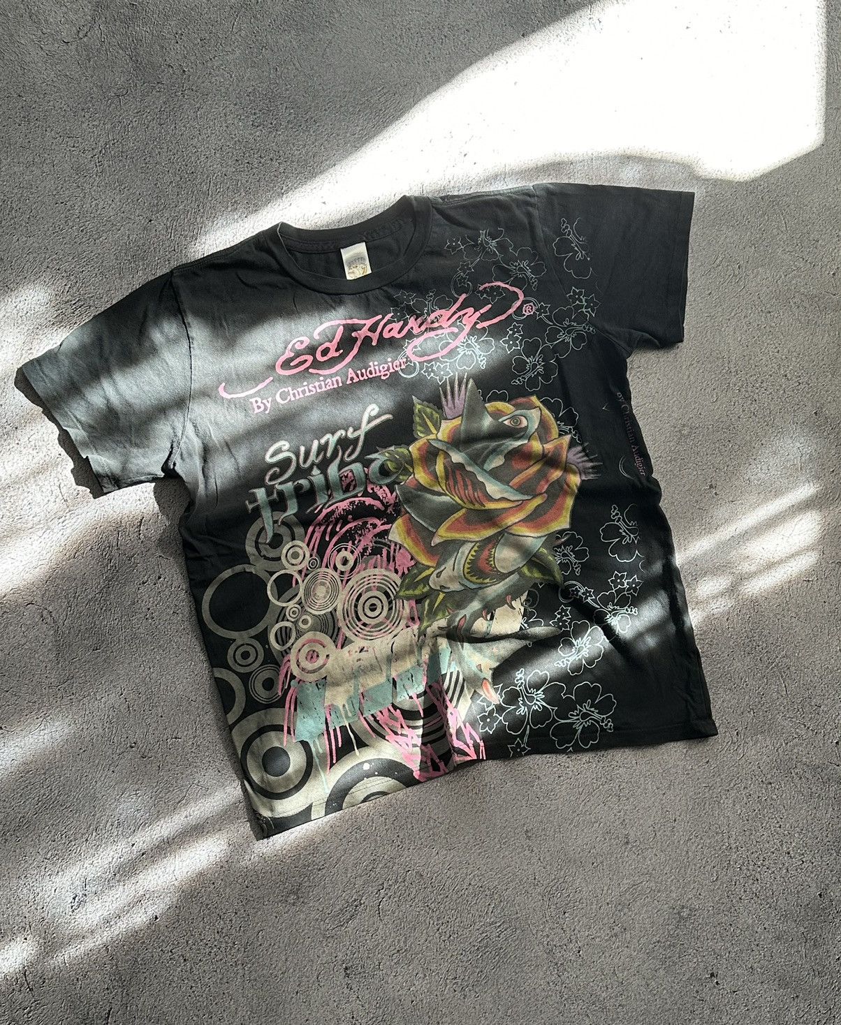 Christian Audigier × Ed Hardy 🐕‍🦺 Vintage EdHardy By Cristian Audigier Tee Full Print Size US S / EU 44-46 / 1 - 1 Thumbnail