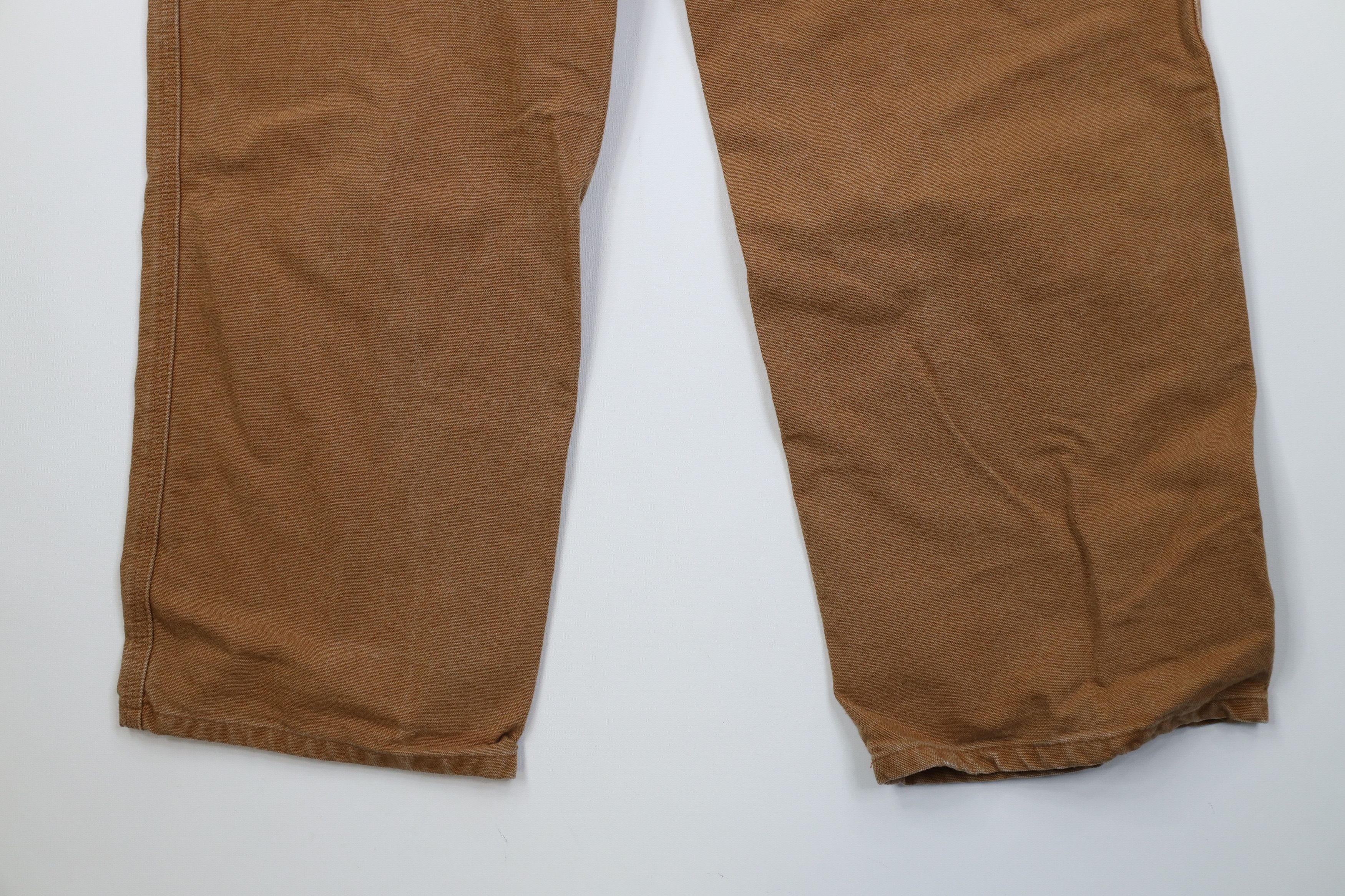 Carhartt Vintage Y2K Carhartt Wide Leg Dungaree Pants Duck Brown Size US 38 / EU 54 - 11 Thumbnail