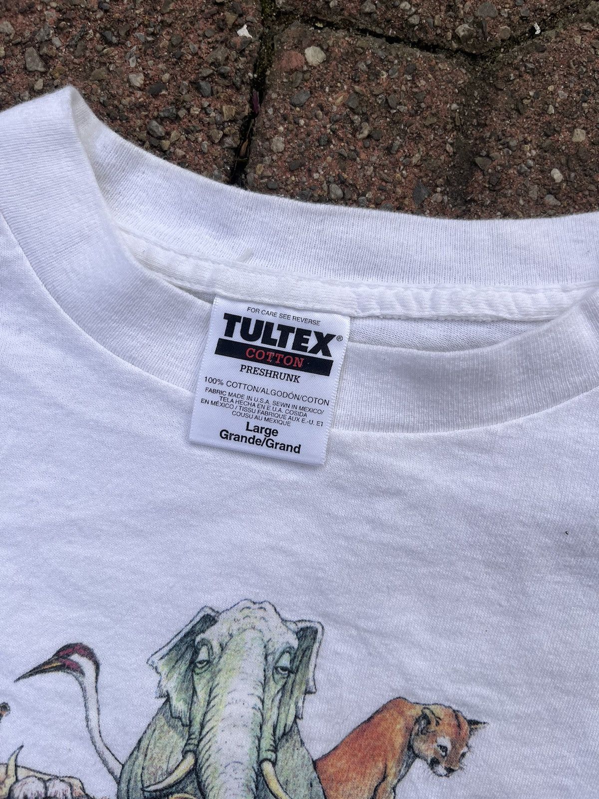 Japanese Brand × Vintage Vintage 1992 Human-i-tees Tshirt size Large Animal Rights Size US L / EU 52-54 / 3 - 4 Thumbnail