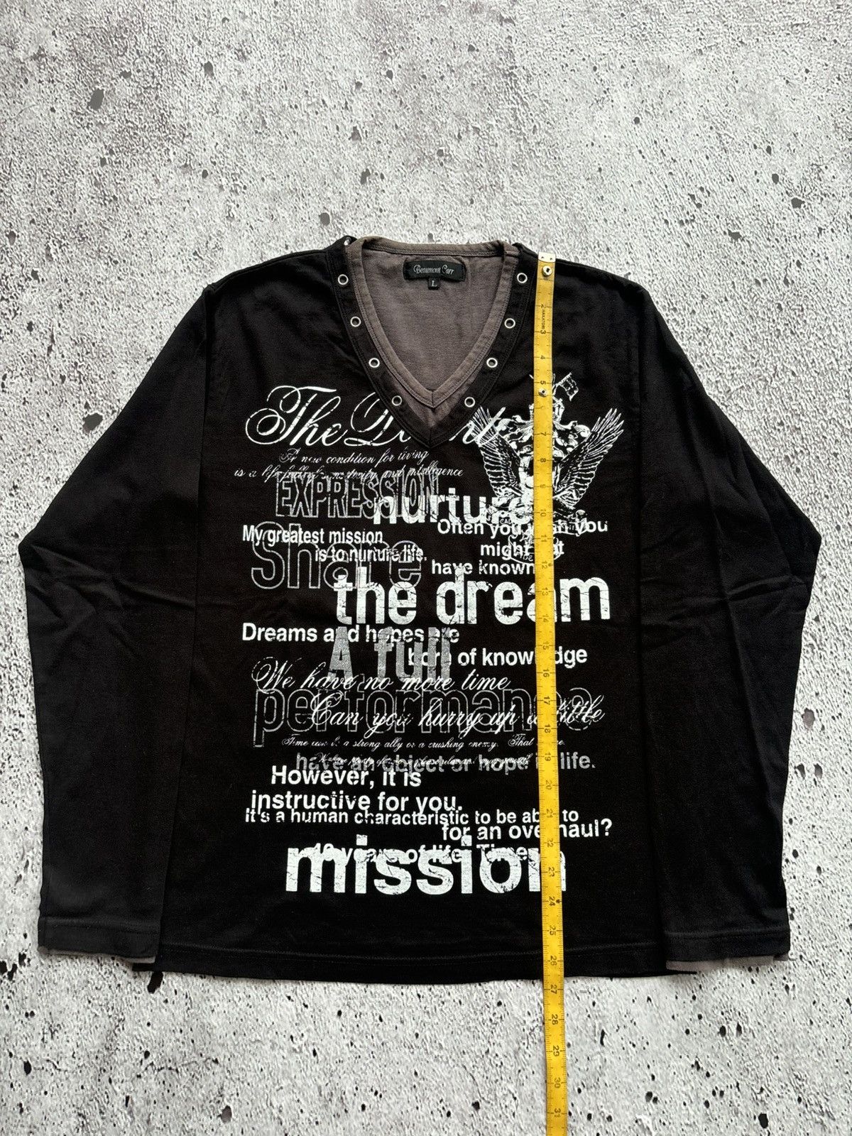 Le Grande Bleu (L.G.B.) Y2k Double Layer Beaumont Carr Poem Skull Punk Style Size US L / EU 52-54 / 3 - 9 Thumbnail