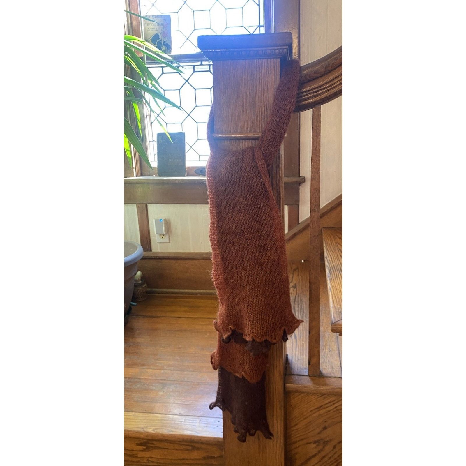 Vintage VTG Nardi & Tagliaferri Italy Scarf Burnt Orange Brown Size ONE SIZE - 1 Thumbnail
