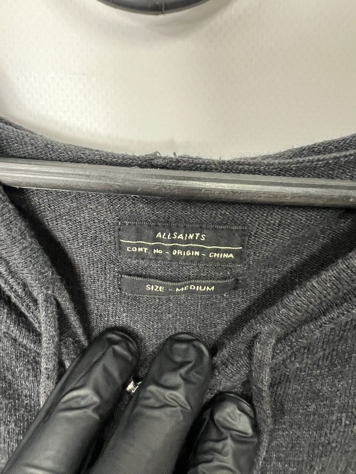 Allsaints Vintage streetwear y2k avant gard opium Allsaints Zip Hoodie Size US M / EU 48-50 / 2 - 4 Thumbnail